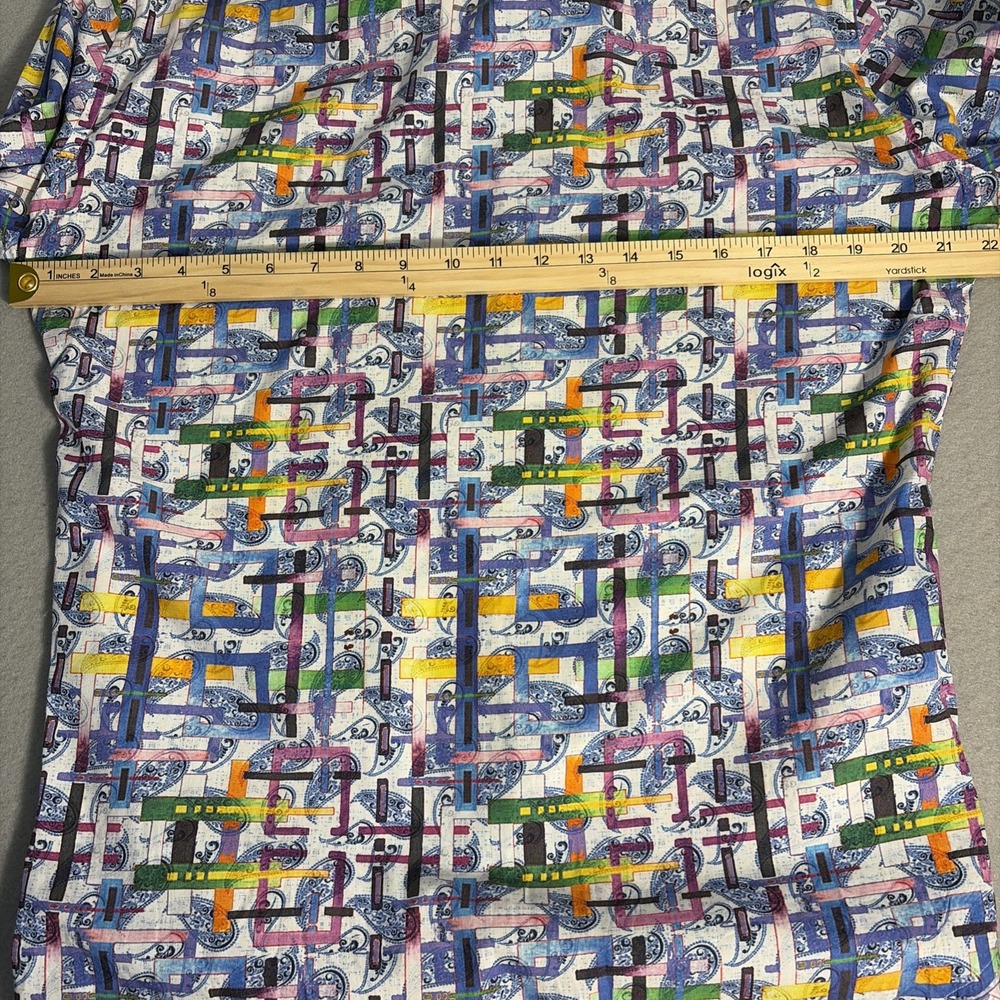 Robert Graham Shirt Mens L Paisley Print Long Sleeve Button Down Bright Colors - Picture 11 of 14